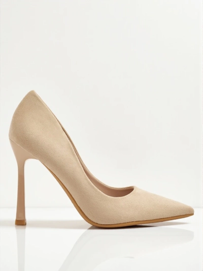 Dámské lodičky na jehlovém podpatku z eko semiše Belunika