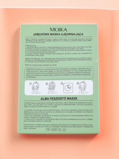 MOIKA Jablečná zpevňující maska v plátýnku