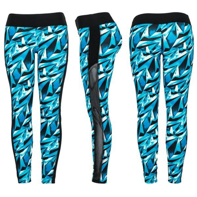 Сині гетри з геометричним малюнком - Штани 1