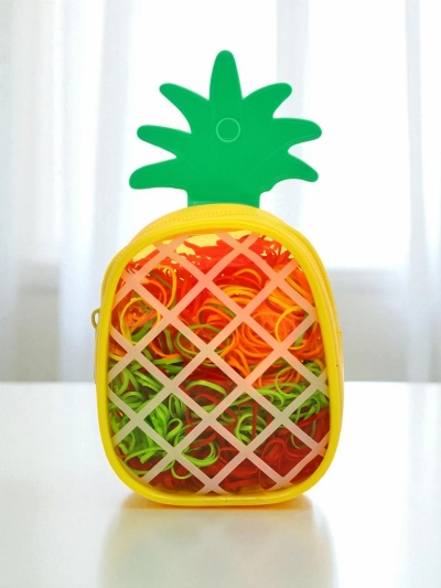 Royalfashion Vícebarevné silikonové gumičky Ananas
