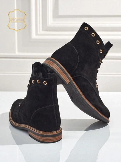 Dámské boty Aurelia Romano z přírodního semiše – hnědé, s kožešinou