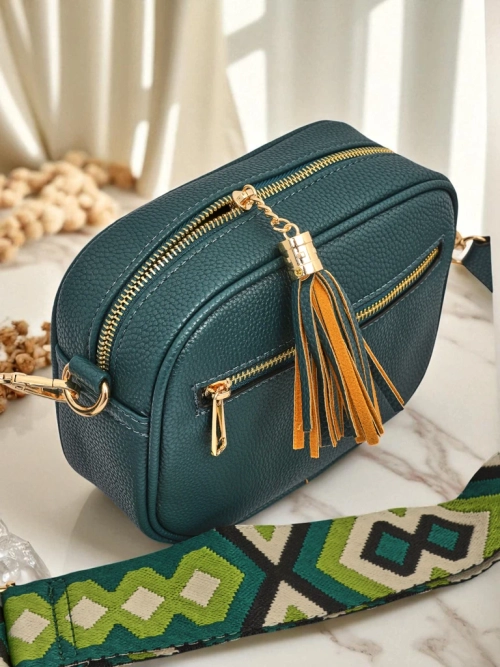 Royalfashion Маленька жіноча сумочка з екошкіри з кольоровим ремінцем Kovi Lace