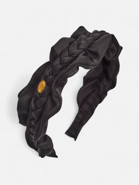 Royalfashion Čelenka do vlasů s copánkovým pletením a řasením