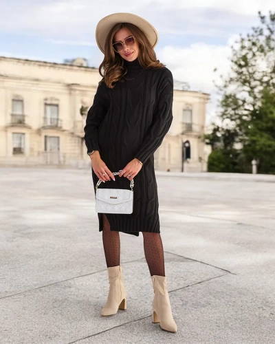 Royalfashion Зв'язаний жіночий светр-плаття