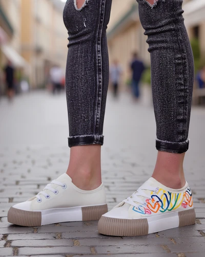 Royalfashion dámské tenisky s potiskem srdce Sercess