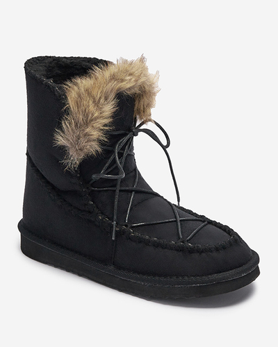 Чорні жіночі зимові черевики Oiu