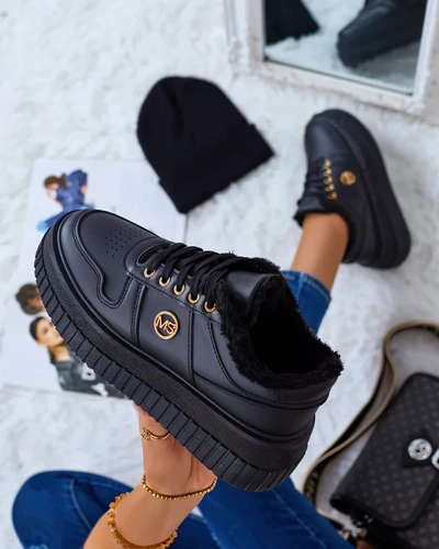 Royalfashion Zateplené dámské tenisky s kožíškem Rozit