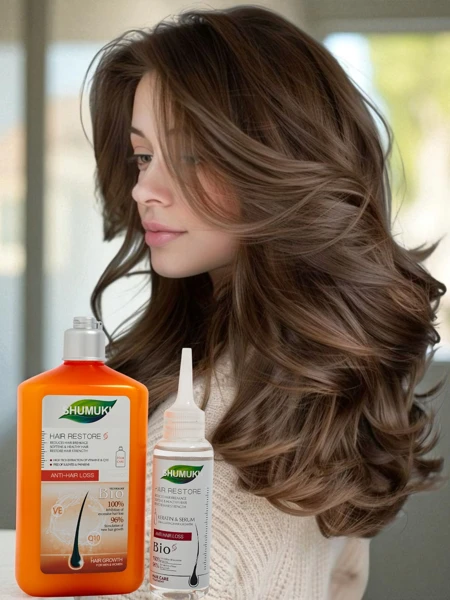 Shumukh Šampon a Sérum na vlasy 2v1 - proti lámání vlasů