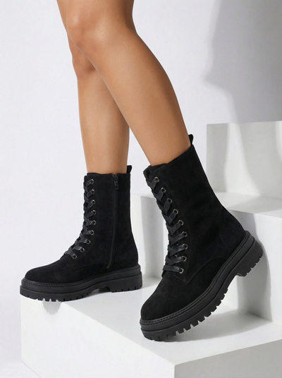 Dámské eko semišové workery Molistea