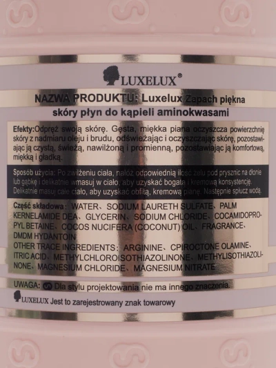 Luxelux Gel na mytí těla s aminokyselinami 800 ml