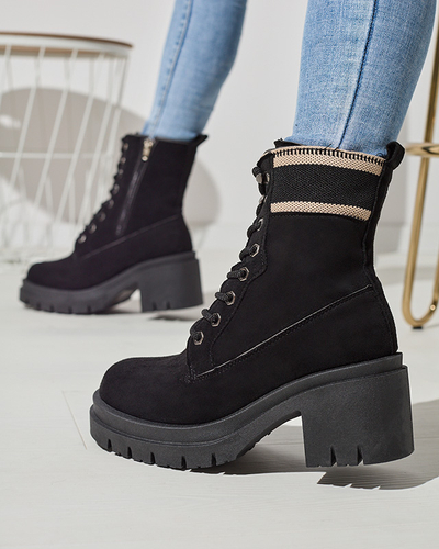 Чорні черевики на шпильці Koidoo- Obuwie