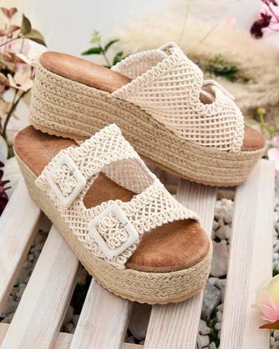 Royalfashion Dámské žabky na platformě Olcana