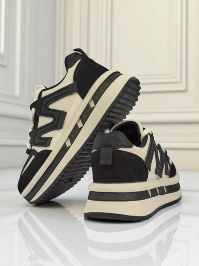 Dámské platformové tenisky Selene Nero z ekologické kůže černé