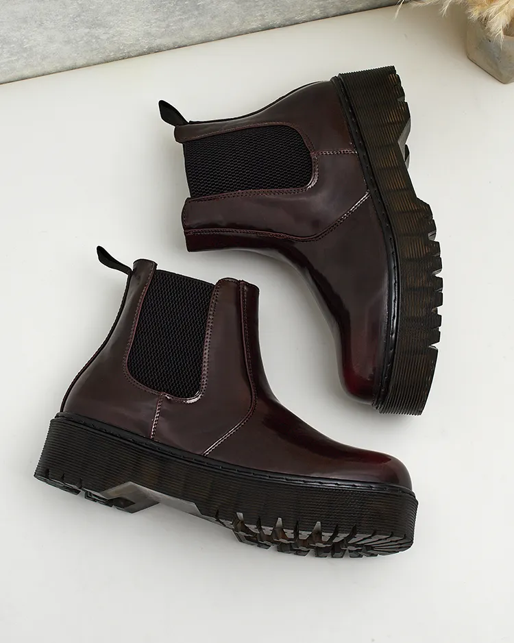 Royalfashion Dámské kožené boty Movitas eko