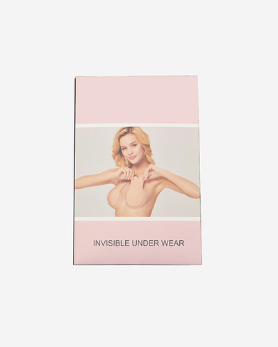 Бежеві жіночі самоклеючі силіконові накладки