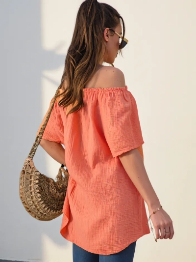 Royalfashion Жіноча бавовняна блузка в іспанському стилі з декоративними ґудзиками