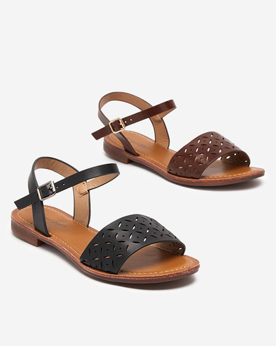 Чорні жіночі босоніжки Kofiil