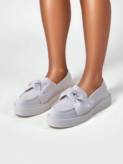 Royalfashion Elegantní dámské mokasíny s mašlí Ortto