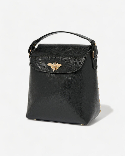 Royalfashion Чорна жіноча сумка середнього розміру