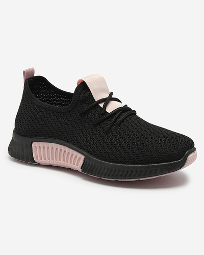 Чорні жіночі спортивні туфлі з рожевими вставками Keteti - Взуття