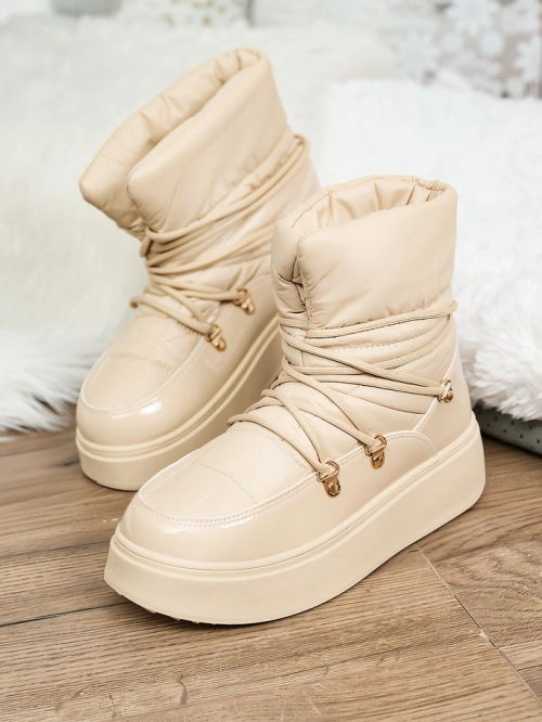 Жіночі снігоступи Royalfashion бежевого кольору Dabenda