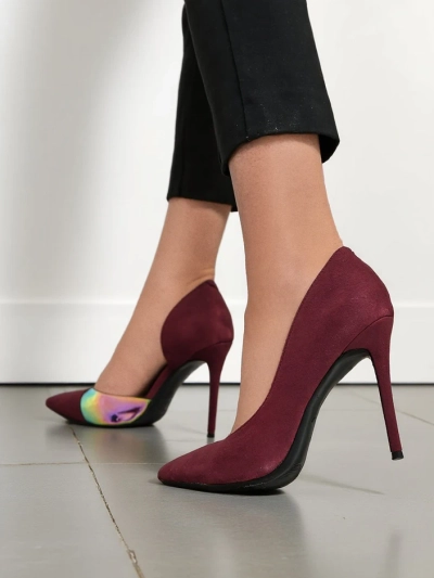 Royalfashion Dámské lodičky s mašlí a holografickým prvkem Dremtru