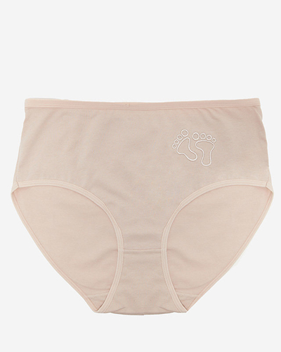 Dámské béžové bavlněné kalhotky - Spodní prádlo