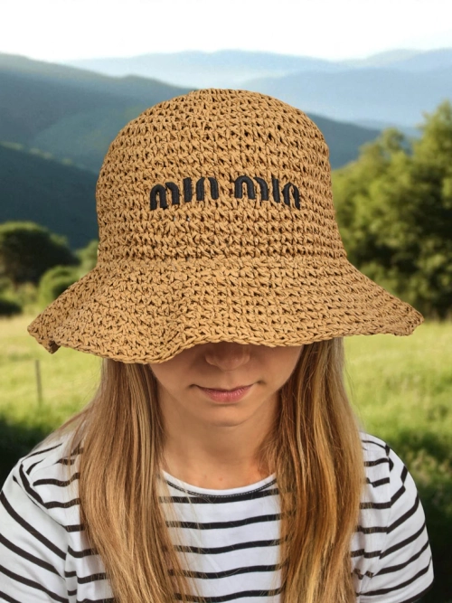 Royalfashion Жіночий літній капелюх панама з написом