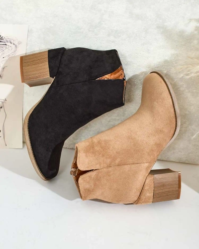 Royalfashion Dámské semišové kozačky eko Ovi