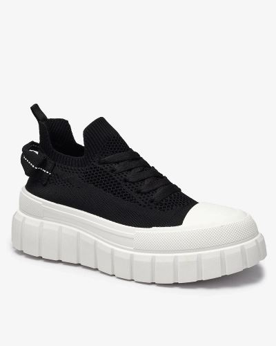 Чорні жіночі кеди на платформі Feksid- Footwear