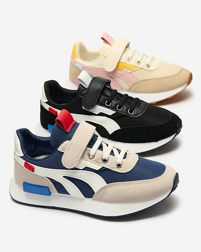 Dívčí sportovní obuv v béžovo-růžové barvě Kaxo- Footwear