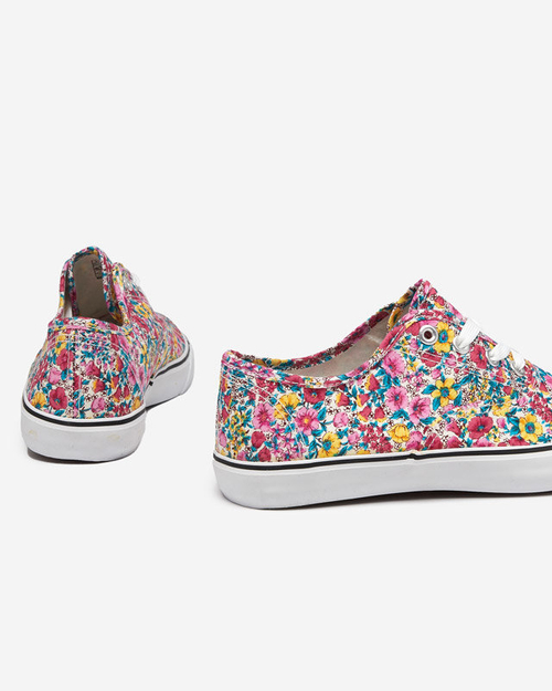 OUTLET Рожеві жіночі кросівки з квітами Sertoli - Взуття