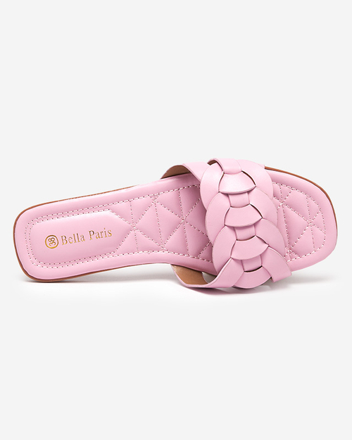 Жіночі тапочки з декоративною пастельно-фіолетовою смужкою Bevedis - Взуття