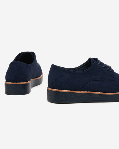 OUTLET Темно-сині жіночі еко-замшеві туфлі Ferry - Взуття