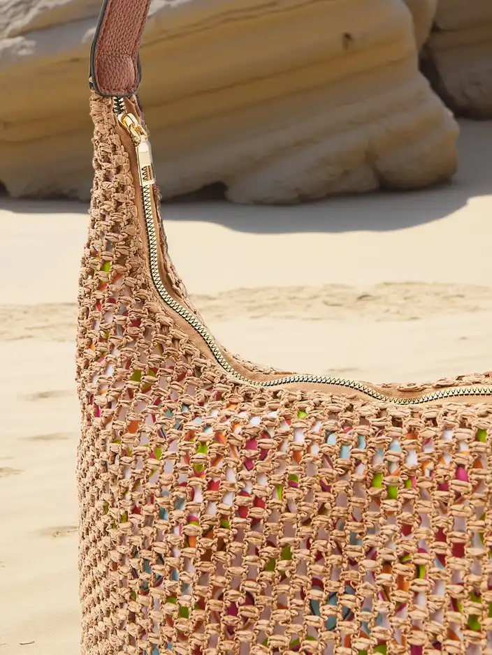 Royalfashion Velká slámová letní taška