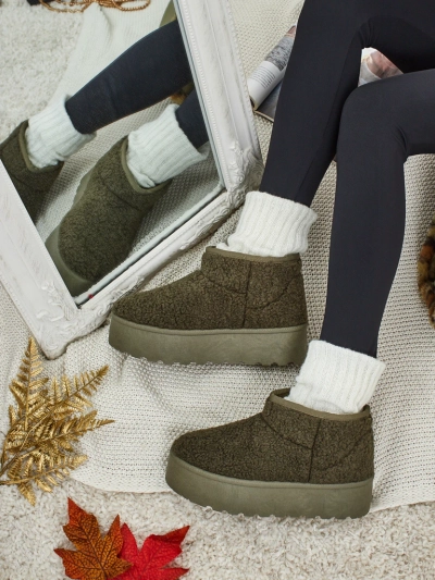 Krátké boty a'la sněhule dámské Marellin