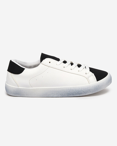 Bílé a černé sportovní tenisky pro ženy Asufi- Footwear