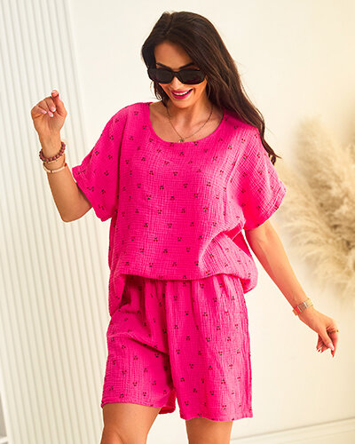 Royalfashion Dámský bavlněný letní komplet