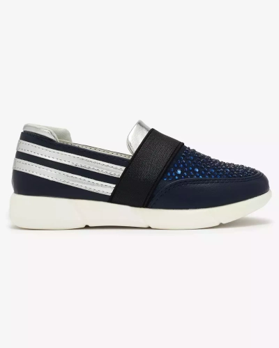 OUTLET Royalfashion Námořnicko-černé dětské slip-on tenisky Ciarala