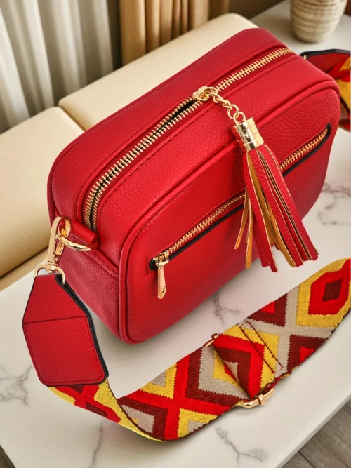 Royalfashion Маленька жіноча сумочка з екошкіри з кольоровим ремінцем Kovi Lace