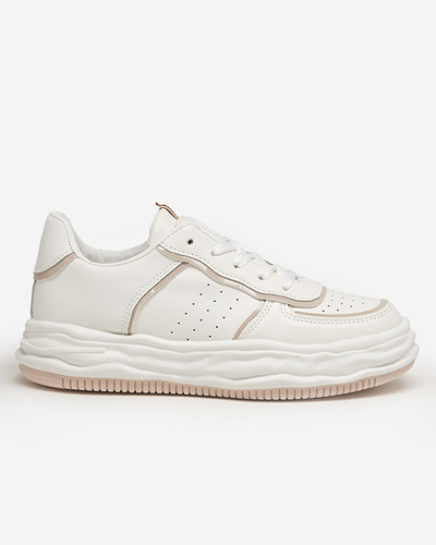 OUTLET Béžová dámská sportovní obuv s vsadkami Dekavi - Obuv