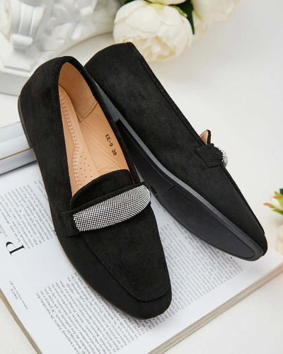 Royalfashion Dámské mokasíny eko semiš Rellpes