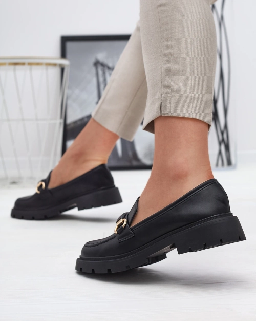 Жіночі мокасини чорного кольору Desise- Footwear