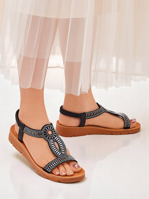 Royalfashion Жіночі сандалі з декоративними ремінцями Ava Shine