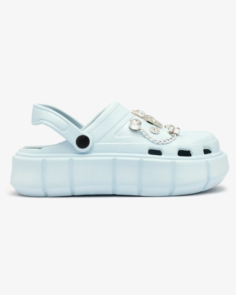 Royalfashion Modré dámské gumové žabky Kooranza