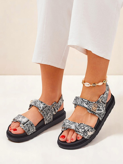 Royalfashion Dámské sandály s potiskem Aloe