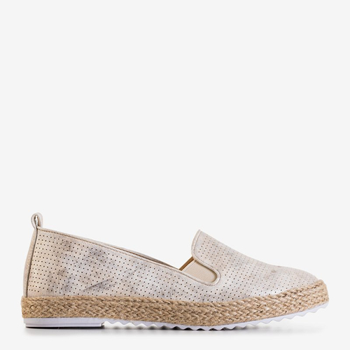 Золоті жіночі еспадрильї Bela