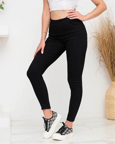 Dámské černé treggings- Oblečení