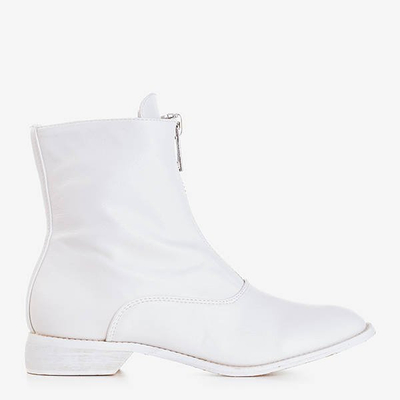 Жіночі білі чоботи на підборах Клюнія - Взуття