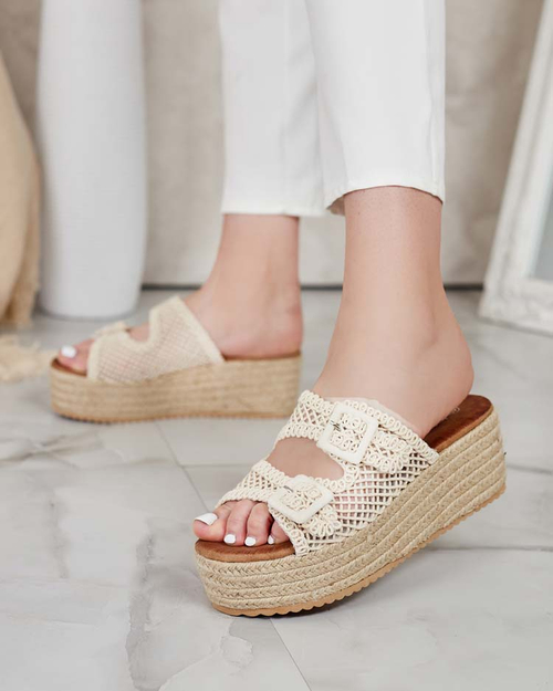 Royalfashion Жіночі шльопанці Olcana на платформі